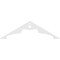 Ekena Millwork Pitch Heath Architectural Grade PVC Gable Pediment, 48"W x 14"H x 1"P (7/12) GPP048X014X100HEA - alternate 3